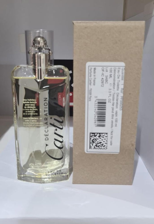 CARTIER DECLARATION (M) EdT 100 ML TESTER ديكلاريشن كارتير رجالي ت 100 مل تستر عايدي